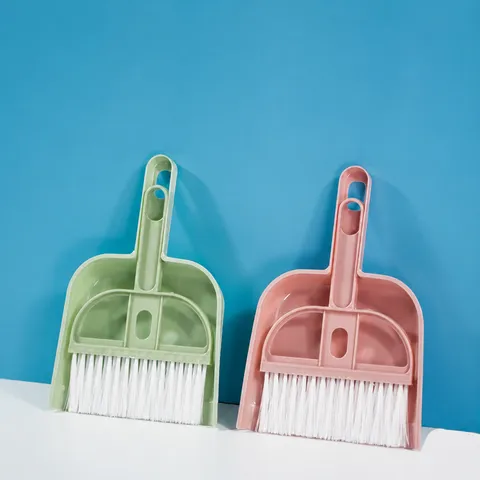 Mini Nordic Desktop Cleaning Brush And Dustpan Set Office Keyboard Sweeper Plastic Broom Dustpan Household Tools