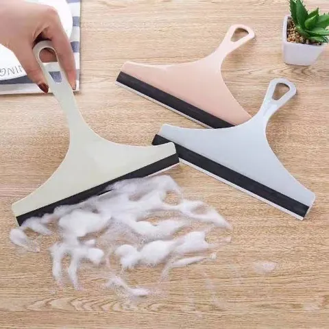 Household Window Glass Squeegee Cleaner Scraper Tool with Rubber Blade Handle for Home Bathroom Mirror Cleaning