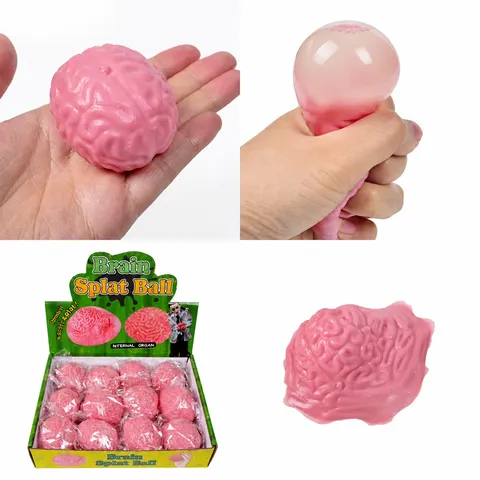 Novelty Brain Stress Relief Squeezing Toy Water Ball Funny Decompression Venting Toy Soft TPR Fidget Toy Gift