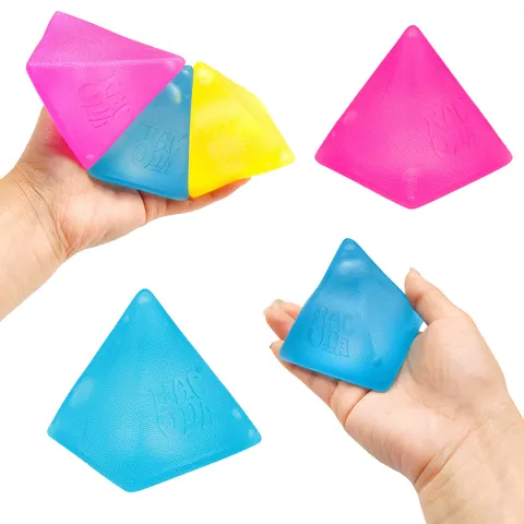 Frosted Pyramid Maltose Squeeze Toy Sensory Fidget Toy Slow Rebound Stress Relief Toy For Adults And Kids