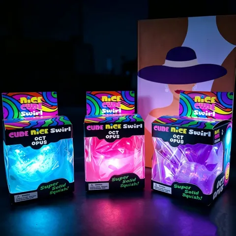 Rebote Lento Squishy Medusa Juguete Alivio Estrés Luminoso Pulpo Fidget Juguete Lindo Juguete de Descompresión Para Niños Adultos