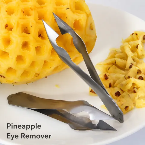 Stainless Steel Pineapple Peeler Eye Remover Clip Fruit Corer Fruit Peel Removal Kitchen Cooking Gadget Tool