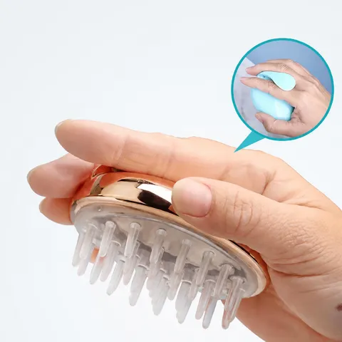 Silicone Scalp Massager Shampoo Brush Soft Hair Scrubber Scalp Exfoliator Hair Care Tool For Women Men