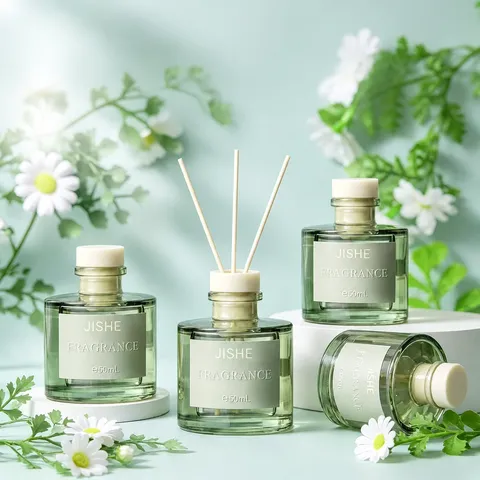 Home Fragrance Reed Diffuser Glass Bottle Liquid Air Freshener For Bedroom Living Room Office Decoration Scented Aroma