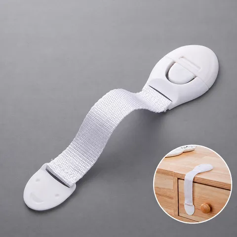 Baby Safety Lock Multi-Function Adjustable Length Strap Drawer Cabinet Protection Plastic Webbing Child Safety Lock
