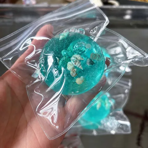 Squishy Dekompressionsspielzeug Ozean Muschel Ball Handgemachter Eiswürfel Stressabbau Sensorisches Fidget Toy Für Erwachsene Kinder