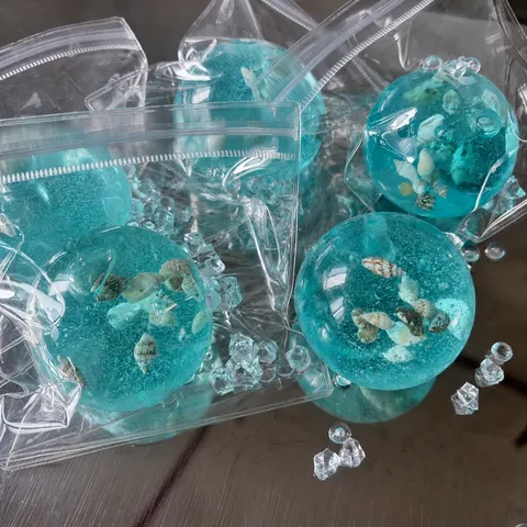 Squishy Dekompressionsspielzeug Ozean Muschel Ball Handgemachter Eiswürfel Stressabbau Sensorisches Fidget Toy Für Erwachsene Kinder