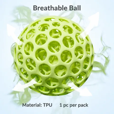 Balle Anti-Stress Creuse en Maille Imprimée en 3D Jouet Fidget Haute Élasticité Exerceur de Poignée Jouet Sensoriel Portable