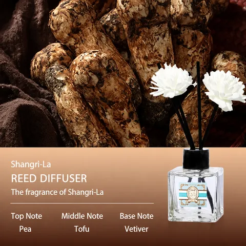 Reed Diffuser Glass Bottle Air Freshening Aromatherapy Deodorizing Home Office Bathroom Fragrance Decor