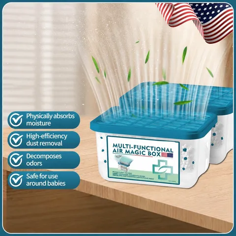 Multifunctional Air Magic Box Dust Removal Moisture Absorbing Box Air Purifier Deodorizer Household Clean Box