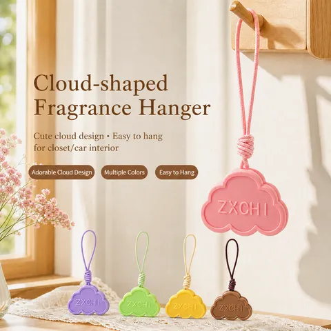 Cute Cloud Aromatherapy Pendant Long Lasting Solid Fragrance Diffuser For Car Wardrobe Bedroom Air Freshener Hanging Ornament