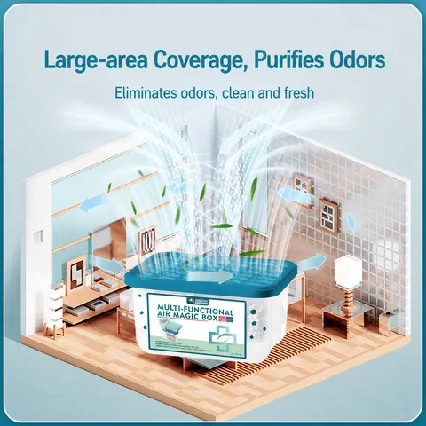 Multifunctional Air Magic Box Dust Removal Moisture Absorbing Box Air Purifier Deodorizer Household Clean Box