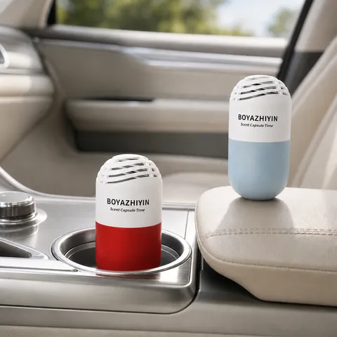 Car Air Freshener Solid Balm Time Capsule Style Long Lasting Fragrance Odor Eliminator Automotive Interior Perfume
