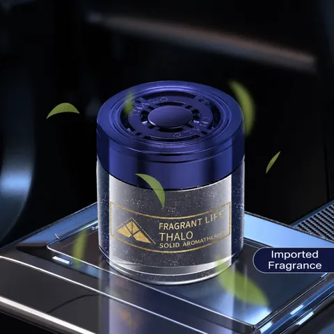 Car Solid Aromatherapy Air Freshener Long Lasting Glass Bottle Auto Interior Fragrance Ornament