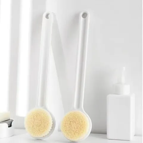 Long Handle Bath Brush Soft Bristle Body Exfoliating Scrubber For Back Cleaning Bathroom Shower Cleaning Tool