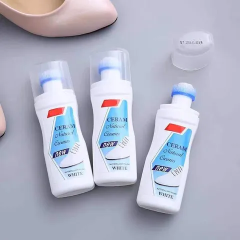 Spray Detergente per Scarpe Bianche Sbiancamento Decontaminazione Detergente Con Testina A Spazzola Detergente Liquido per Sneakers