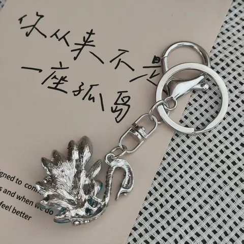 Porte-clés Cygne en Strass Mode Alliage Cristal Pendentif de Sac Chaîne de Clés de Voiture pour Femmes Décor de Sac à Main Bijou