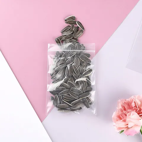 Clear PE Ziploc Bags Transparent Plastic Resealable Packaging Bags For Food Jewelry Storage Moisture Proof Self Sealing Bags White Red Edge