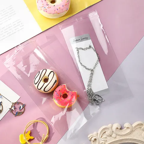 Heldere Transparante OPP Zelfklevende Verpakkingszak Voor Kleding Sieraden Cadeau Hersluitbare Plastic Opbergzak Stofdichte Hoes