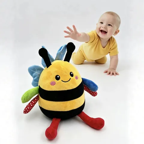 Giocattolo di Peluche Ape Parlante Saltante Interattivo per Bambini Ape Danzante a Registrazione Elettrica Peluche Bambola Interattiva per la Prima Educazione