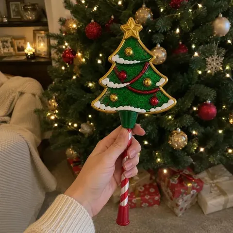 Weihnachtsbaum LED Touch Zauberstab Leuchtspielzeug Festliche Atmosphäre Party Deko Weihnachtsgeschenk Stab Für Kinder Erwachsene