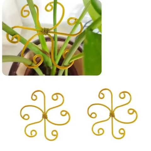 Eisen Pflanzenstütze Herz Lotus Form Draht Floral Fixierung Halterung Für Garten Kletterpflanzen Home Dekoration