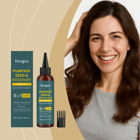 Huile Capillaire au Romarin Nutrition Profonde Massage du Cuir Chevelu Huile Essentielle Avec Ensemble de Peigne Soin des Cheveux