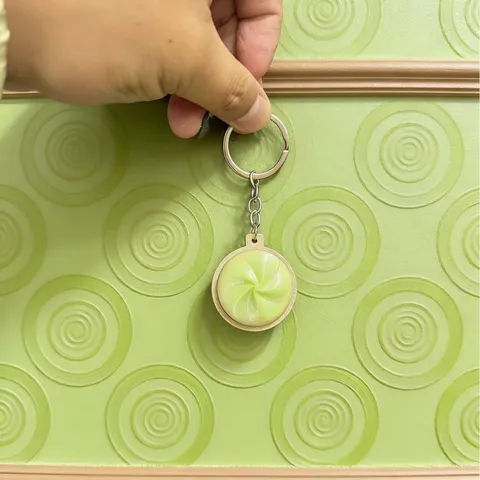 Portachiavi Squishy Creativo a Forma di Panino al Vapore in Gomma Morbida Pendente Decompressione Per Uomo Donna Giocattolo Antistress Decorazione Borsa