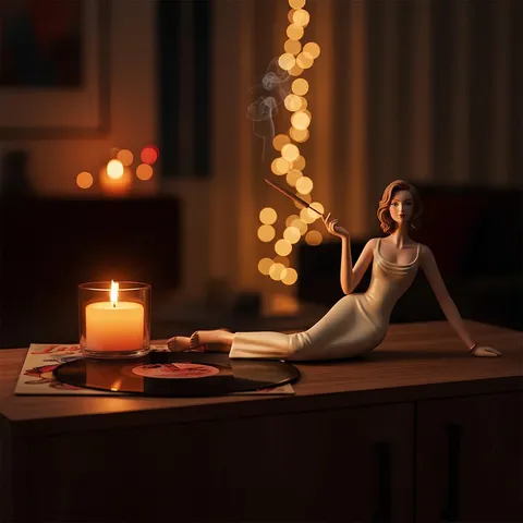 Handgefertigte Harz Aroma Statue Moderne Abstrakte Elegante Frau Figur Skulptur Für Home Wohnzimmer Schlafzimmer Arbeitszimmer Desktop Dekor Aromatherapie Weihrauch Halter Geschenk