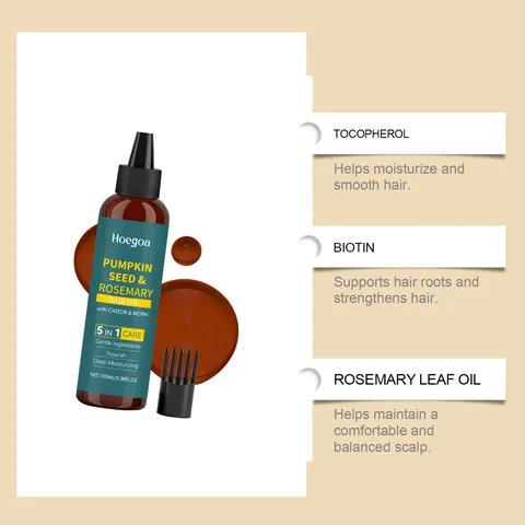 Huile Capillaire au Romarin Nutrition Profonde Massage du Cuir Chevelu Huile Essentielle Avec Ensemble de Peigne Soin des Cheveux