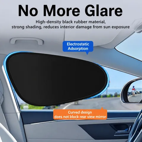 Auto Fenstersonnenschutz Privatsphäre Vorhang UV-Schutz Wärmeisolierung Elektrostatischer Aufkleber Universell Passend Seitenblende