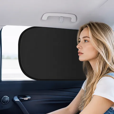 Auto Fenstersonnenschutz Privatsphäre Vorhang UV-Schutz Wärmeisolierung Elektrostatischer Aufkleber Universell Passend Seitenblende