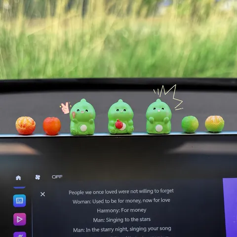 Lindos Adornos Para Salpicadero De Coche De Dinosaurio Resina Dibujos Animados Pequeña Figura De Dinosaurio Con Mini Maceta Regalos De Decoración Interior De Coche