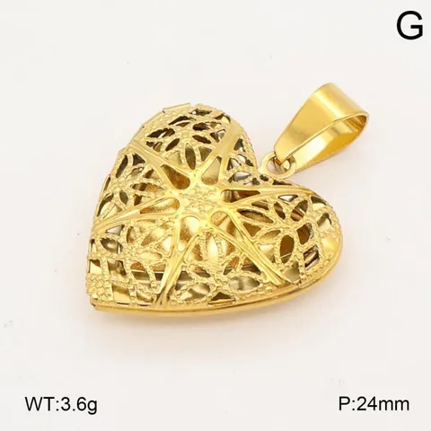 Collier Pendentif Médaillon Cœur Hexagramme Évidé en Acier Inoxydable 316L Mode Chaîne de Clavicule Géométrique Cadeau de Bijoux