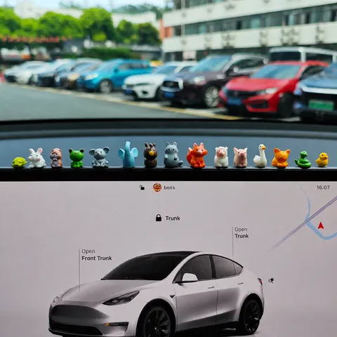 Süße Harz Tier Armaturenbrett Ornamente Cartoon Mini Puppe Figuren Auto Mittelkonsole Innendekoration Zubehör