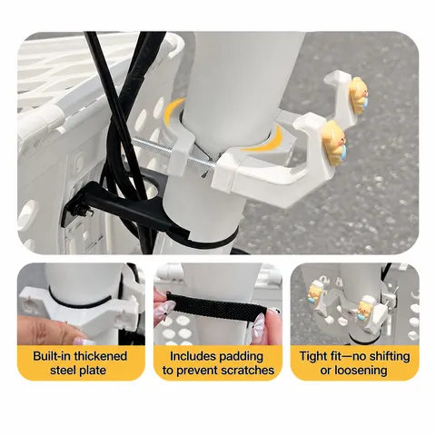 Gancio per Veicolo Elettrico Senza Foratura Palo Auto Doppio Gancio Orso Cartone Animato Scooter Casco Appendiabiti