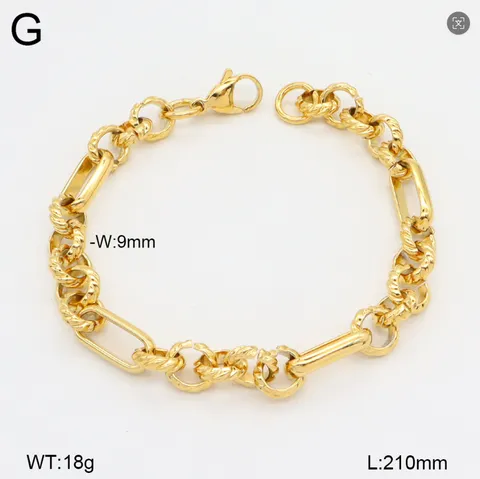 Bracelet De Chaîne Double Couche Plaqué Or En Acier Inoxydable Pour Femmes Mode Géométrique Bijou De Poignet Minimaliste Cadeau