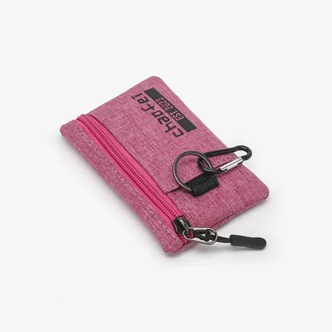 Waterproof Oxford Cloth Coin Purse Mini Portable Change Pouch Wallet With Keychain Hook For Men Women