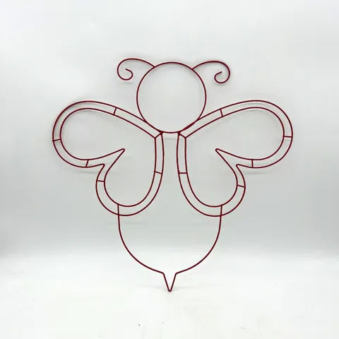 Metall Draht Kranz Rahmen Eisen Biene Herz Karotte Hasenkopf Form Kranz Ring Für DIY Florale Dekoration Festival Haus Wandkunst