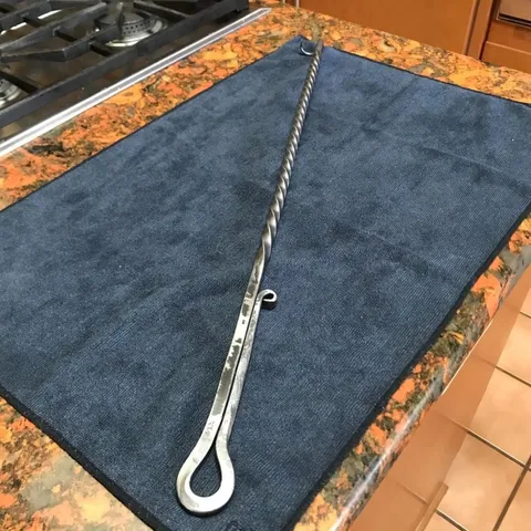 Edelstahl Pigtail Food Flipper BBQ Grillhaken Handgeschmiedeter Stil Gedrehter Griff Fleischwender Für Outdoor Kochen