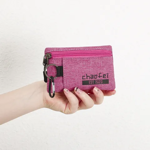 Waterproof Oxford Cloth Coin Purse Portable Mini Wallet Unisex Key Card Holder Daily Storage Pouch Bag
