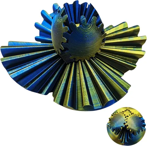 3D Gedruckt Zahnrad Ball Fidget Spielzeug Mechanisch Verriegelung Kugel Ornament Farbverlauf Stressabbau Büro Tisch Spielzeug Unisex Dekoration