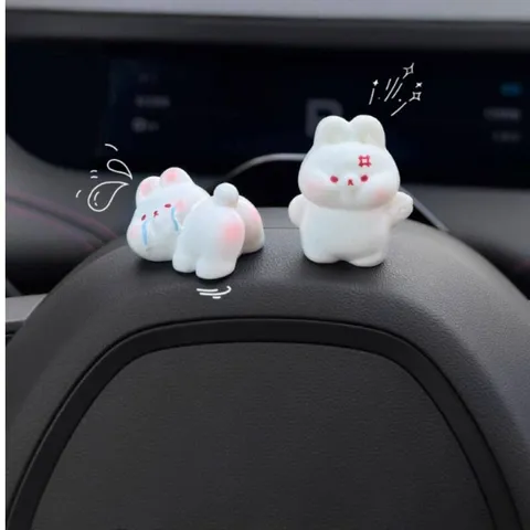 Süße Harz Tier Auto Ornamente Klopf-Po Design Cartoon Auto Mittelkonsole Armaturenbrett Innendekoration Spielzeug Geschenk