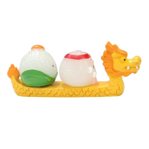 Chinese Style Cartoon Dragon Boat Car Dashboard Ornament Resin Figurine Auto Interior Decoration Gift Craft