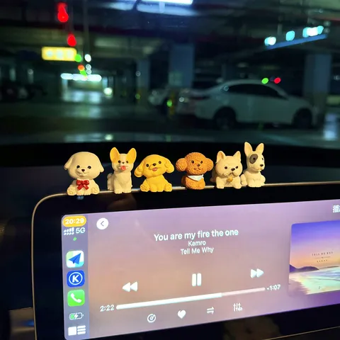 Miniatuur Schattige Puppy Hond Beeldje Blind Box Ornament Hars Auto Desktop Micro Landschap Speelgoed Decoratie Cadeau