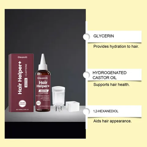GleamXi Liquide Essence de Soin du Cuir Chevelu avec Masseur Capillaire Ensemble de Soin Quotidien Nourrissant Hydratant