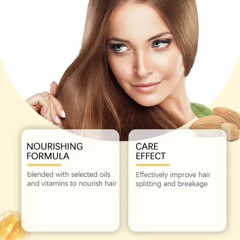 WOODSLEEP Almond Honey Hair Conditioner Deep Nourishing Repairing Moisturizing Smooth Glossy Hair Care Treatment