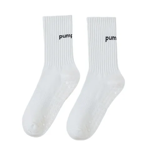 Professional Yoga Socks Women Non Slip Pilates Fitness Socks Mid Tube Breathable Cotton Anti Skid Floor Socks For Gym Home Workout