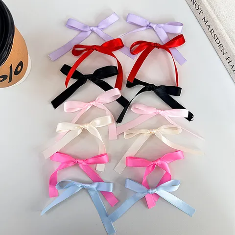 Lazos de Cinta de Poliéster Hechos a Mano Accesorios Bonitos de Lazo para Embalaje de Caja de Regalo Decoración Floral Suministro DIY