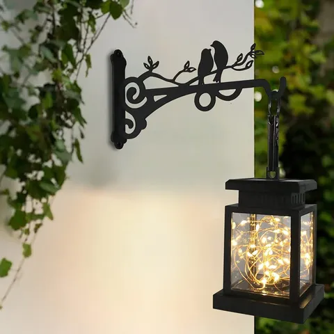 Vintage Eisen Wandhalterung Hängende Pflanzenhalterung Metall Scroll Haken Für Garten Pflanzgefäße Dekorative Aufhänger Schwarz